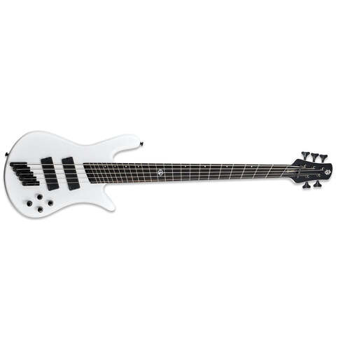 Spector NS Dimension HP 5 Bass Guitar Multi-Scale 5-String White w/ EMGs & Darkglass Tone Capsule - NSDM5WH