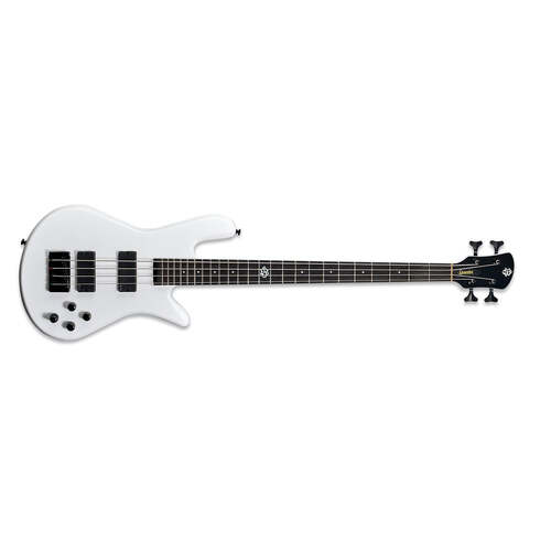 Spector NS Ethos HP 4 Bass Guitar White Sparkle Gloss w/ EMGs & Darkglass Tone Capsule - NSETHOS4WH