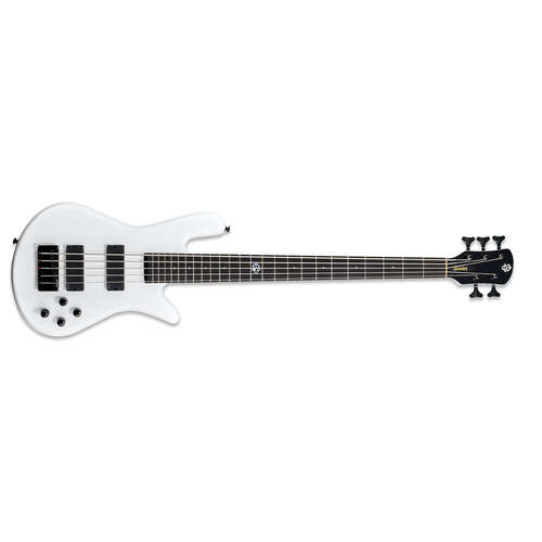 Spector NS Ethos HP 5 Bass Guitar 5-String White Sparkle Gloss w/ EMGs & Darkglass Tone Capsule - NSETHOS5WH