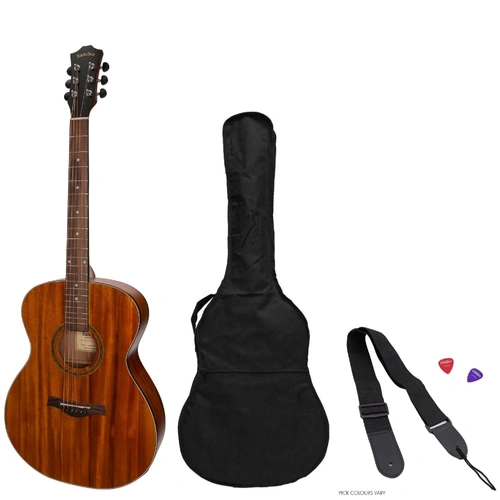 Sanchez Acoustic-Electric Small Body Guitar Pack with K2T Pickup System - Model SP-F2ET-KOA