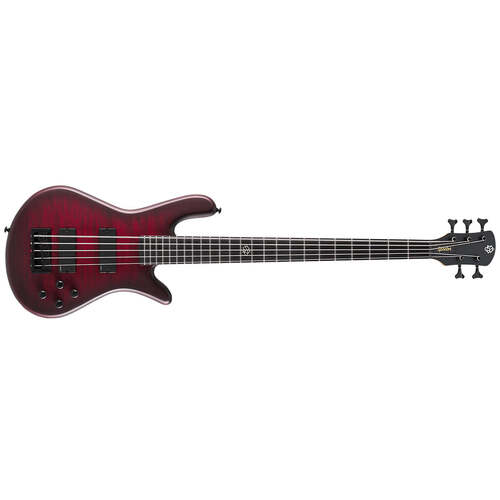 Spector NS Pulse II 5 Bass Guitar 5-String Black Cherry Matte w/ EMGs - NSPULSE5UVM