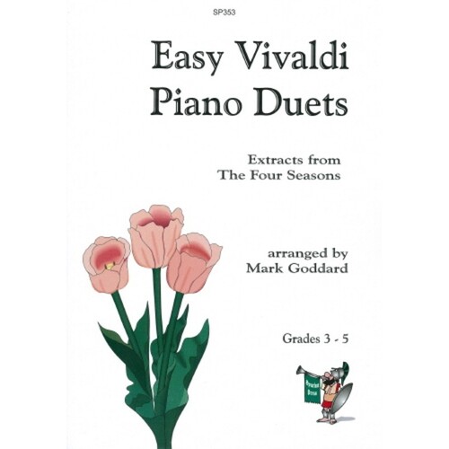 Easy Vivaldi Piano Duets Pd (Softcover Book)