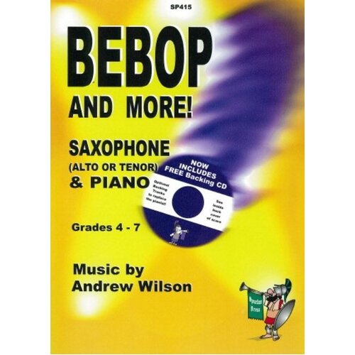 Bebop And More Book/CD Sax/Piano Gr 4-7 (Softcover Book)