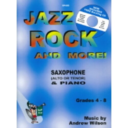 Jazz Rock And More Sax/Piano Book/CD (Softcover Book)