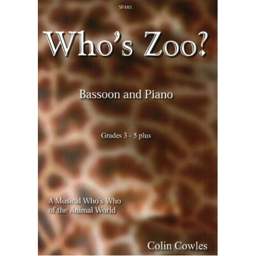 Cowles - Whos Zoo? Bassoon/Piano (Softcover Book)