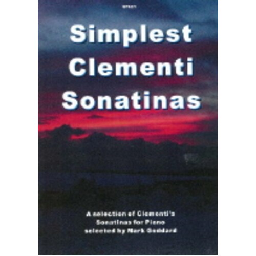Simplest Clementi Sonatinas Piano Solo (Softcover Book)