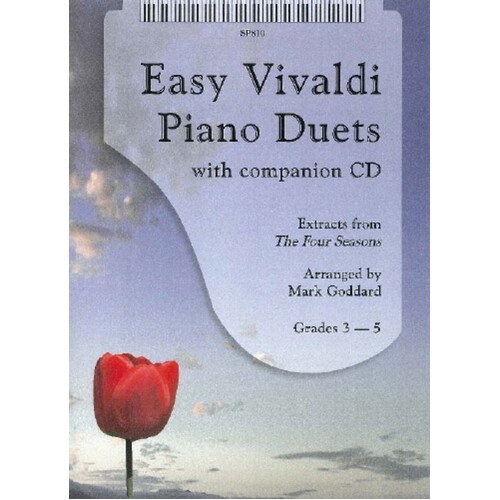 Easy Vivaldi Piano Duets Book/CD (Softcover Book/CD)