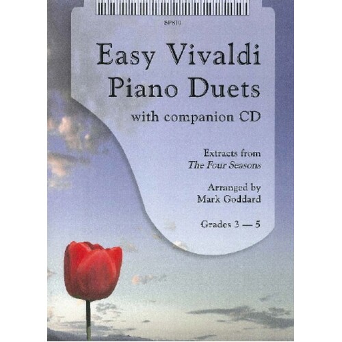 Easy Vivaldi Piano Duets Book/CD (Softcover Book/CD)