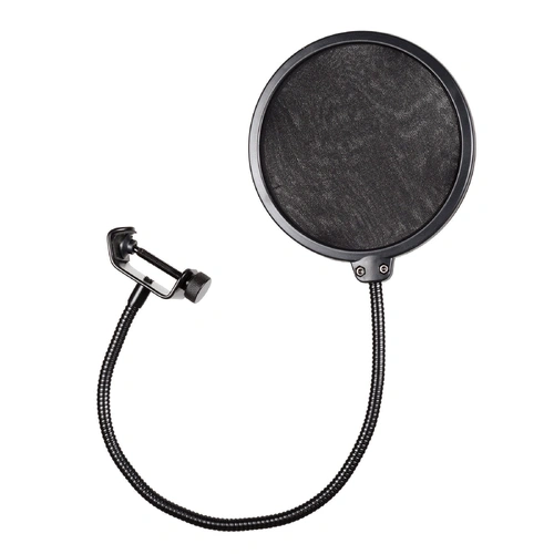 Soundart SPF-P2S-BLK Compact Nylon Pop Filter with Adjustable Screen, 5" Diameter