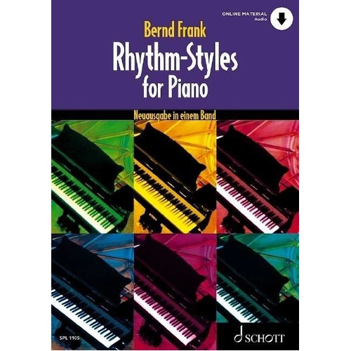 Rhythm-Styles for Piano (German Edition) BK/OLA - 132 Pages, Includes Audio Downloads, Covers Various Musical Styles