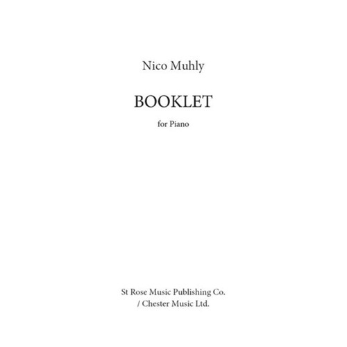 Nico Muhly - Booklet For Piano (Softcover Book)