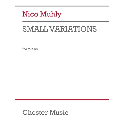 Muhly - Small Variations For Piano Softcover Book (Piano)