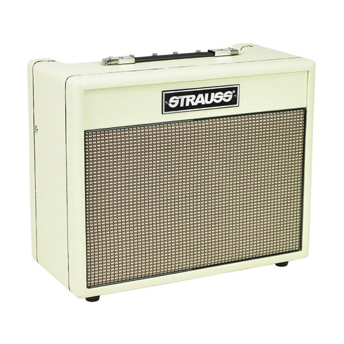 Strauss SRT-15 15 Watt Dual Input Combo Valve Amplifier (Cream)