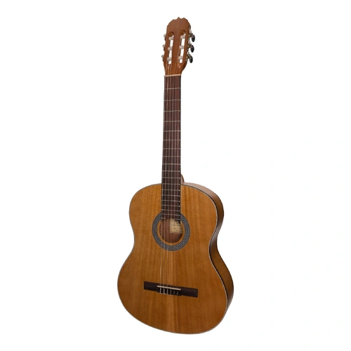 Sanchez Full-Size Student Classical Guitar with Gig Bag (Acacia) - Model SS-C39-ACA, 6 Nylon Strings, Natural Finish