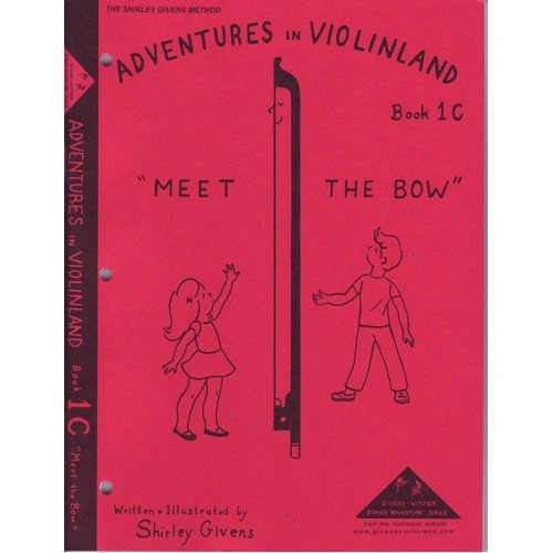 Adventures in Violinland Book 1C by Shirley Givens - Violin Instruction, 43 Pages, M&M Publisher