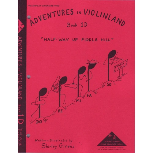 Adventures in Violinland Book 1D by Shirley Givens, 83 Pages, M&M Publisher, Violin Series