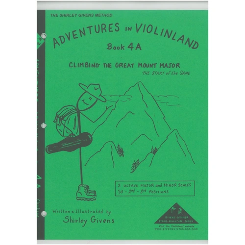 Adventures in Violinland Book 4A by Shirley Givens, M&M, 88 Pages, Violin Series