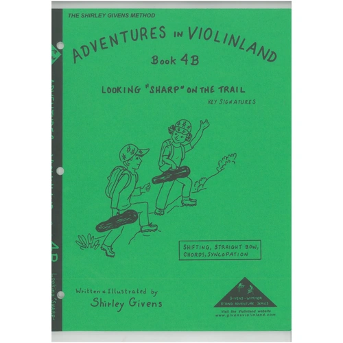 Adventures in Violinland Book 4B by Shirley Givens - Violin, 88 Pages, M&M Publisher