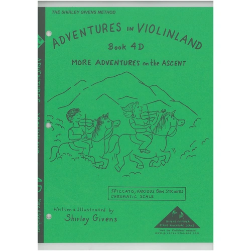 Adventures in Violinland Book 4D by Shirley Givens - 88 Pages, Violin Series, M&M Publisher