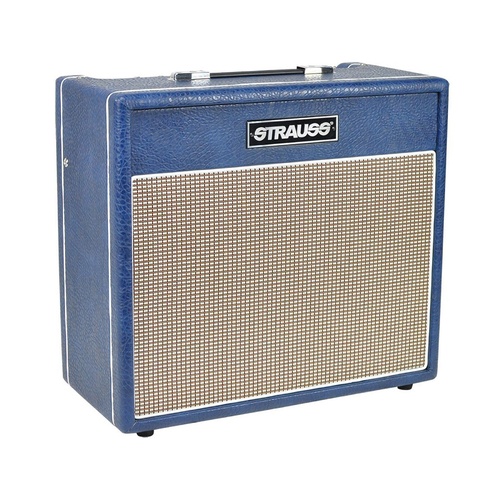 Strauss SSB-30 Super-Blues 30 Watt Valve Amplifier with Reverb (Navy Blue)