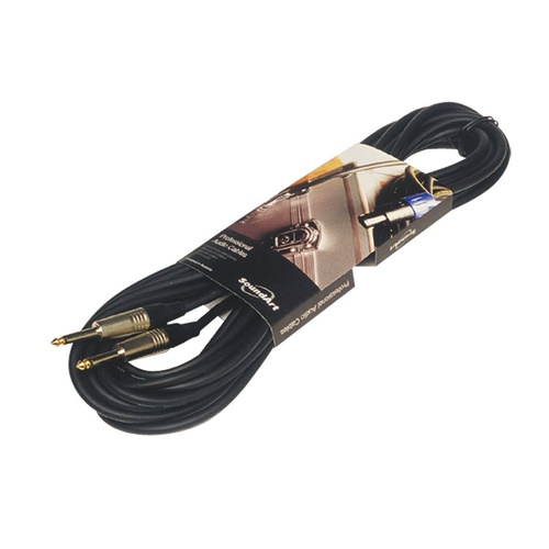 SoundArt SSC-42 Black PA Speaker Cable 10m with Jack to Jack Connectors