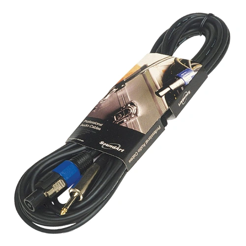 SoundArt SSC-44 Black PA Speaker Cable 10m with Speakon to Jack Connectors