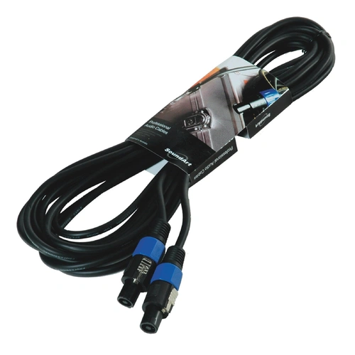 SoundArt SSC-46 PA Speaker Cable with Speakon to Speakon Connectors, 10m, 8mm Diameter