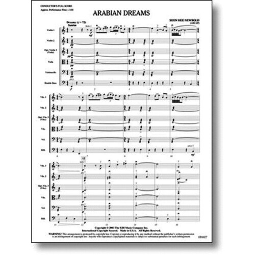 Arabian Dreams So3.5 Score/Parts