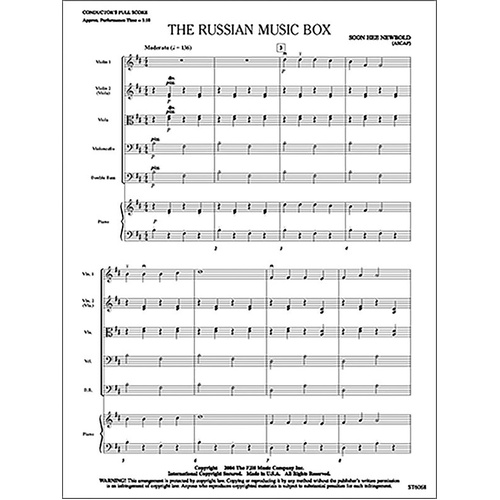 The Russian Music Box by Soon Hee Newbold for Beginning Orchestras - FJH Music Company
