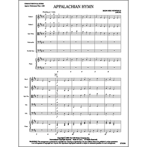 Appalachian Hymn by Soon Hee Newbold - FJH Music Company
