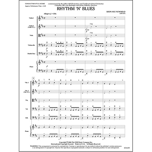 Rhythm 'n' Blues String Orchestra Score and Parts