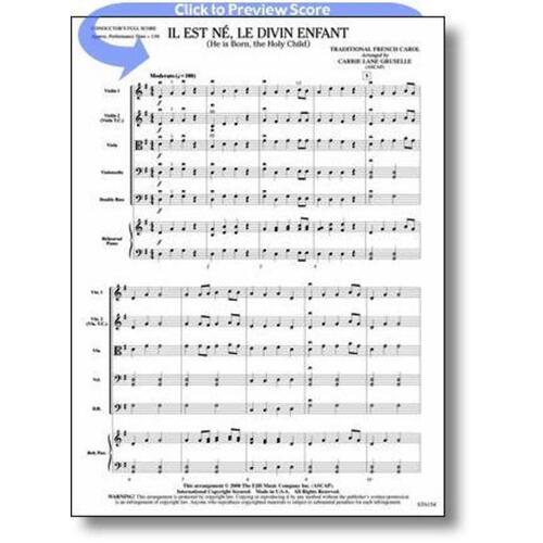 Il Est Ne Le Divin Enfant Arr Gruselle Score/Parts