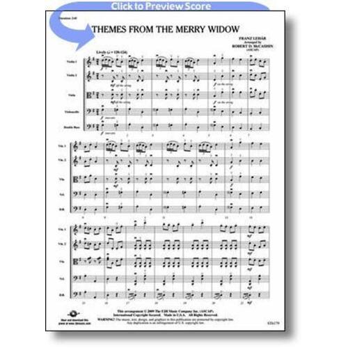 Themes From The Merry Widow Arr Mccashin So Sc/P (Music Score/Parts)