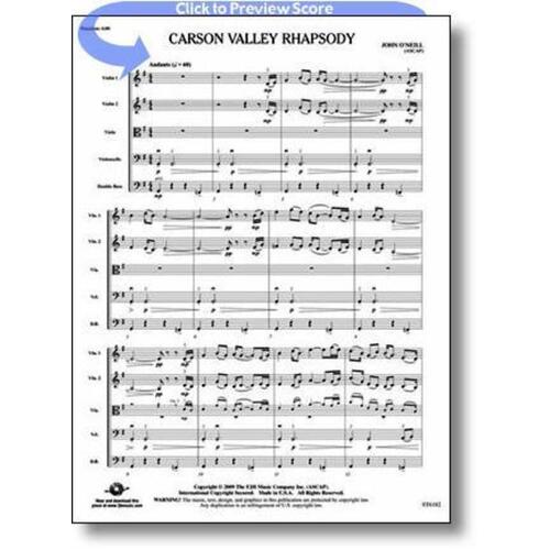 Carson Valley Rhapsody String Orchestra Score/Parts