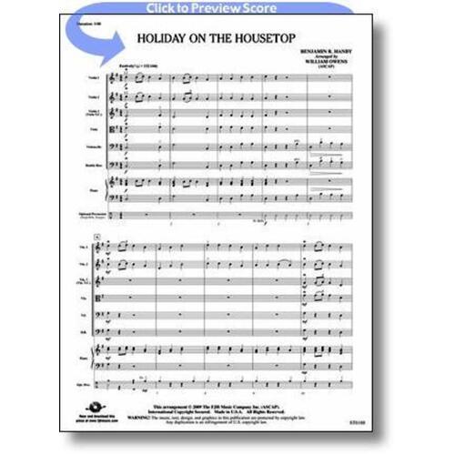 Holiday On The Housetop Arr Owens So Score/Parts