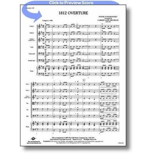 1812 Overture Arr Gruselle String Orch Score/Parts