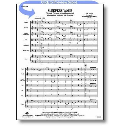 Sleepers Wake Arr Newbold String Orch Score/Parts