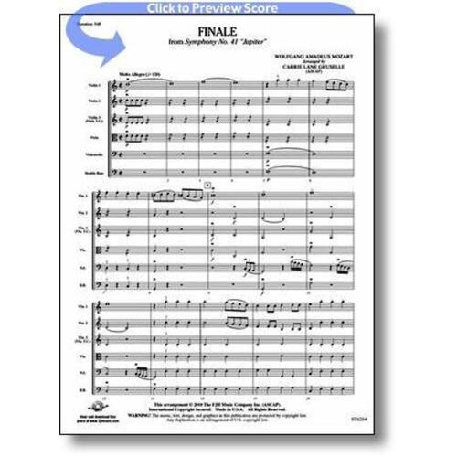 Finale From Symphony No 41 Jupiter So Score/Parts