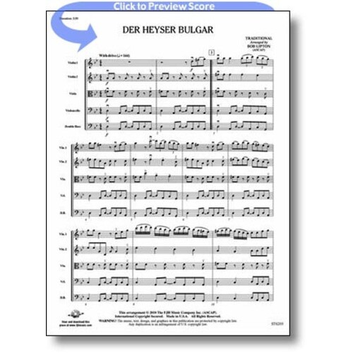 Der Heyser Bulgar String Ortchestra Score/Parts