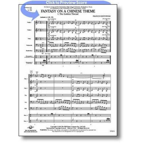 Fantasy On A Chinese Theme So Score/Parts 