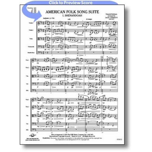American Folk Song Suite Arr Jarrett So Score/Parts