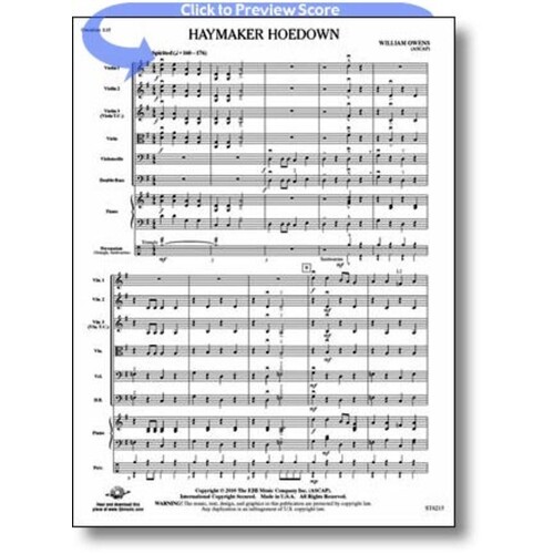Haymaker Hoedown String Orchestra Score/Parts