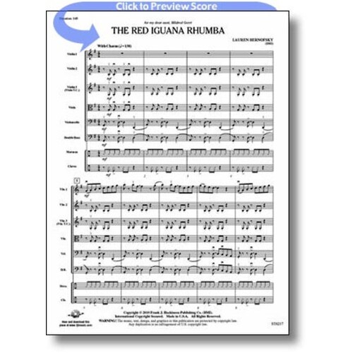 Red Iguana Rhumba Score/Parts