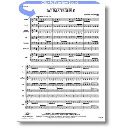 Double Trouble String Orchestra Score/Parts
