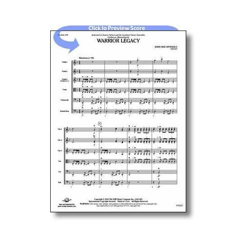 Warrior Legacy SO Grade 3 Ensemble Orchestra Score
