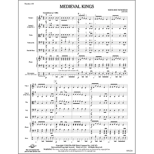 Medieval Kings for Beginning Strings by Soon Hee Newbold