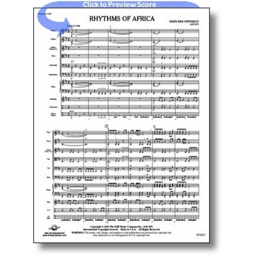 Rhythms Of Africa String Orchestra Score/Parts