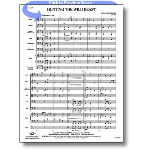 Hunting The Wild Beast String Orchestra Score/Parts