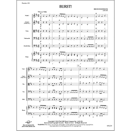 Burst SO1.5 SC/PTS by Brian Balmages - Concert Opener for Violin