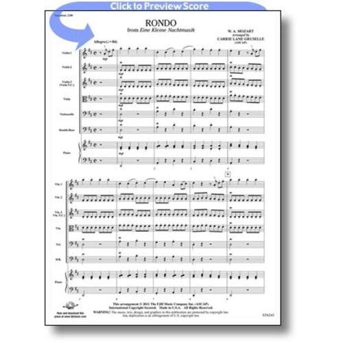 Rondo From Eine Kleine Nachtmusik So2.5 Score/Parts